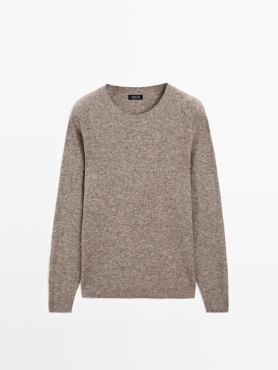 Massimo Dutti Свитер без швов из шерстяной смеси купить с доставкой.