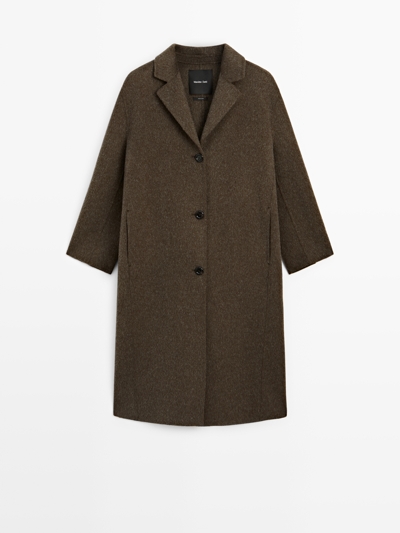 Massimo Dutti Пальто из шерсти и смесового материала