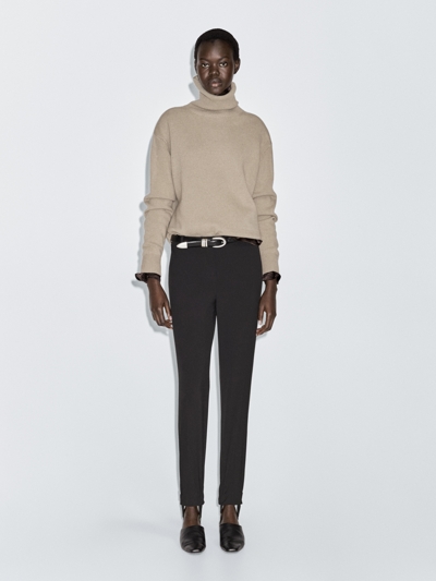 Massimo Dutti Водолазка из шерстяно-миксовой ткани купить с доставкой.