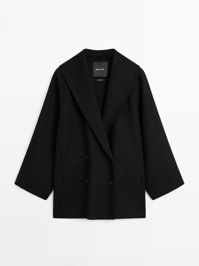 Massimo Dutti Пальто из шерстяной смеси с лацканами купить с доставкой.