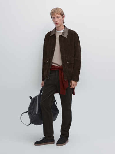 Massimo Dutti Джинсы из вельветового денима в зауженном крое купить с доставкой.