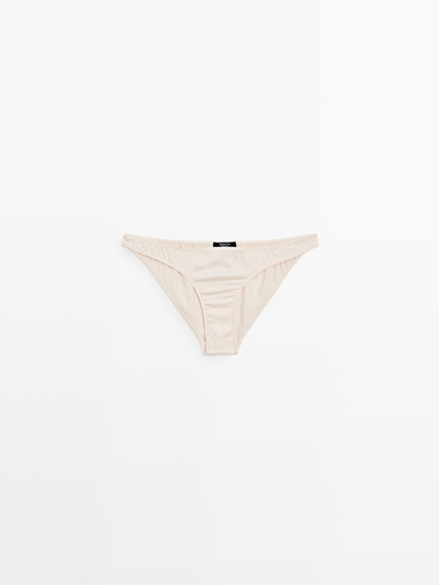 Massimo Dutti Трусики из атласного шелка купить с доставкой.