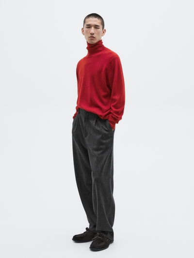 Massimo Dutti Свитер из шерсти и кашемира с высоким воротником - LIMITED купить с доставкой.