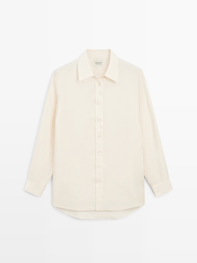 Massimo Dutti Рубашка OVERSIZE из потрясающего атласа - LIMITED