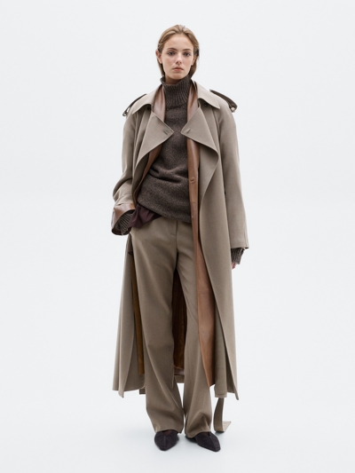 Massimo Dutti Свитер с высоким воротником из меланжевого вязаного полотна - LIMITED