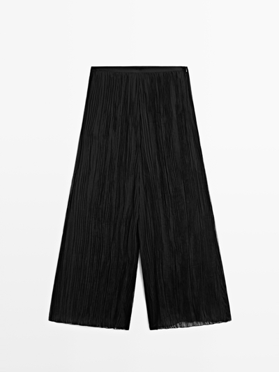 Massimo Dutti Широкие брюки с защипами