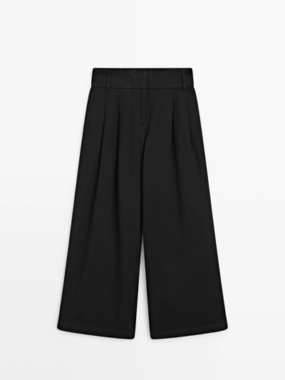 Широкие брюки со стрелками- Заказать в России