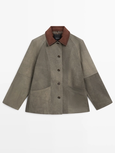 Куртка с отделкой водоотталкивающая и слоистым воротником