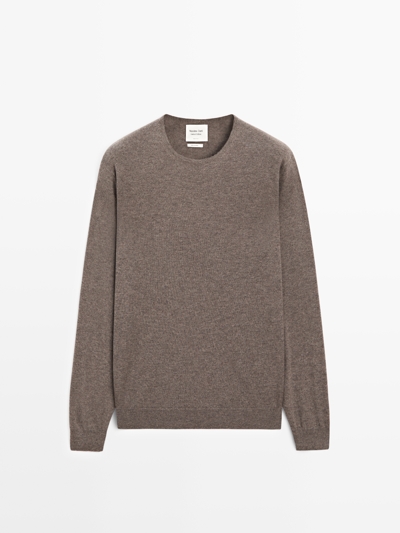 Massimo Dutti Джемпер с круглым вырезом из 100% кашемира - LIMITED купить с доставкой.