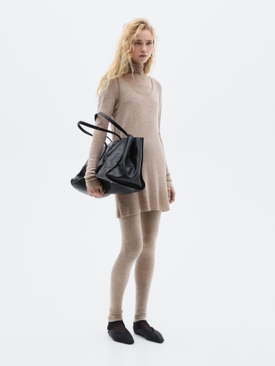 Massimo Dutti Длинный топ на тонких бретельках из 100% кашемира - LIMITED