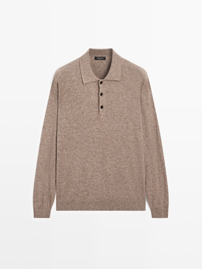 Massimo Dutti Свитер из смесовой шерсти йака купить с доставкой.