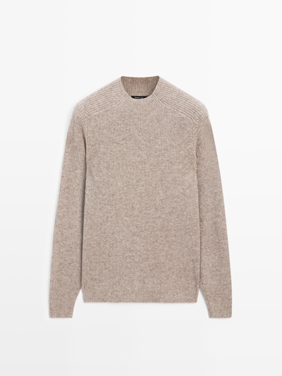 Massimo Dutti Свитер с высоким воротником из шерстяной смеси