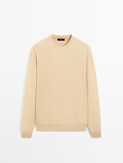 Massimo Dutti Свитер с круглым вырезом из шерстяной смеси