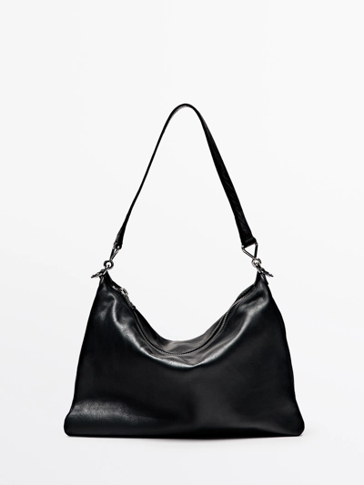 Сумка с крупным отделением из кожи- Заказать в России