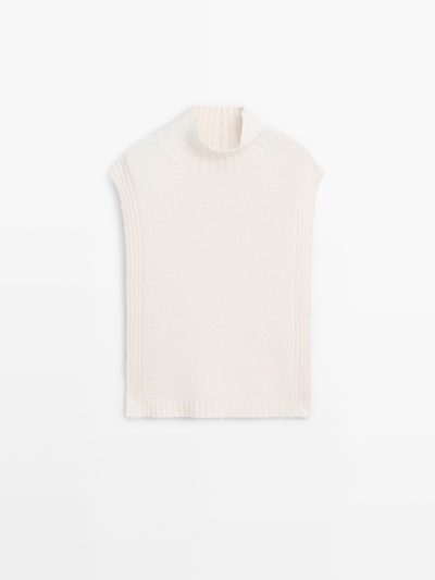 Massimo Dutti Жилетка с высоким воротником без рукавов