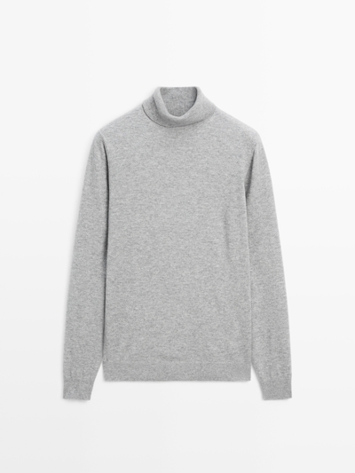 Massimo Dutti Свитер из шерстяного микса с высоким воротником купить с доставкой.