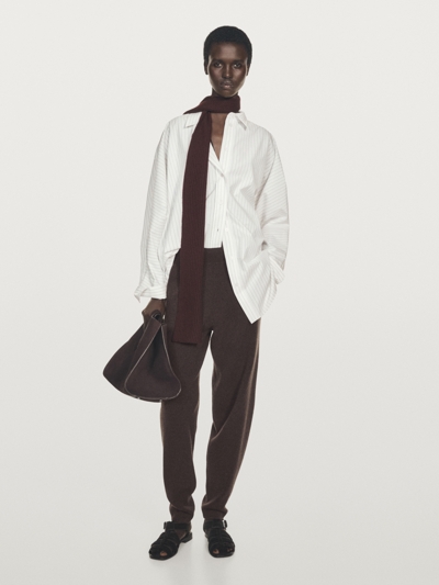 Massimo Dutti Брюки 100% кашемировые свободного кроя