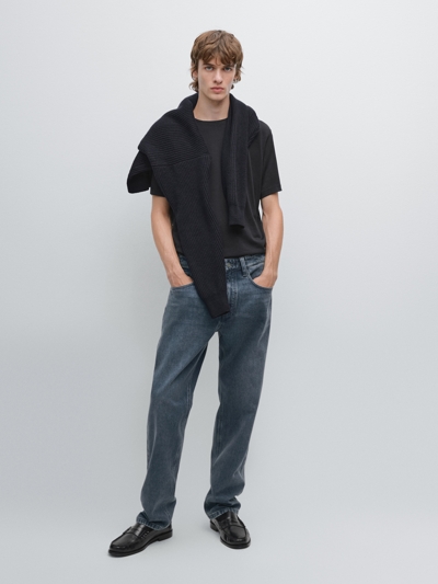 Massimo Dutti Футболка из шерстяной смеси с коротким рукавом купить с доставкой.