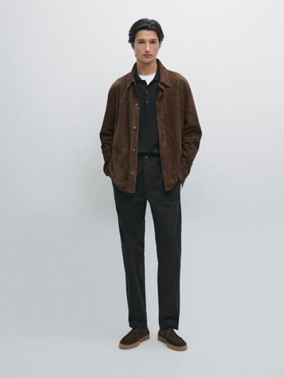 Massimo Dutti Брюки спортивного кроя из хлопкового смесового материала купить с доставкой.