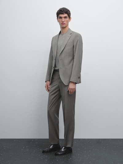 Massimo Dutti Брюки для костюма из 100% шерсти купить с доставкой.