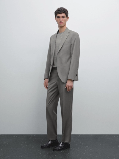 100% WOOL SUIT TROUSERS- Заказать в России