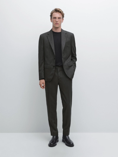 100% WOOL SUIT BLAZER