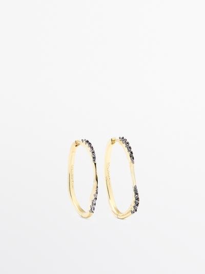 Massimo Dutti Серьги с кристаллами