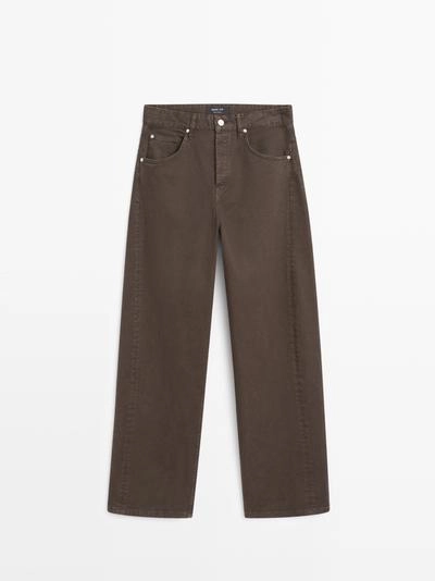 Джинсы с высокой талией и объемным кроем- Заказать в России