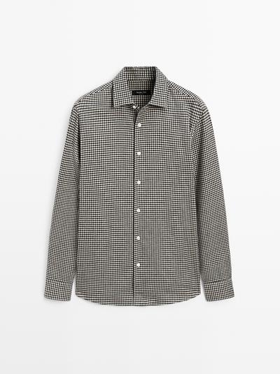 Massimo Dutti Рубашка в клетку из 100% хлопка