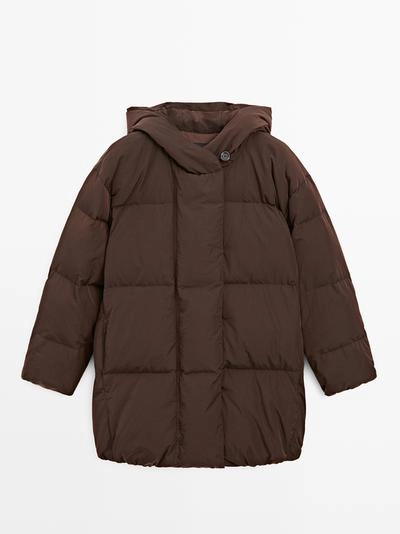 Стеганая куртка с капюшоном- Заказать в России