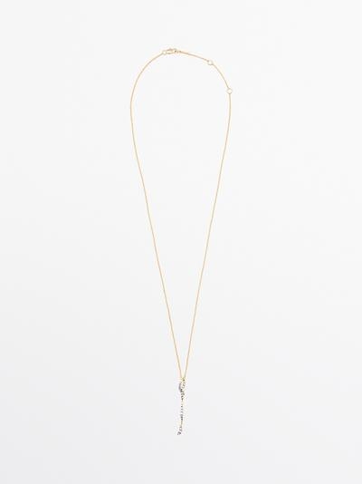 Massimo Dutti Подвеска с кристаллами