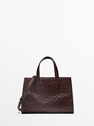 Massimo Dutti Сумка мини MD ICON из текстурированной кожи