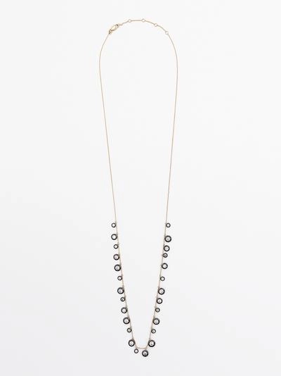 Ожерелье с античными стразами