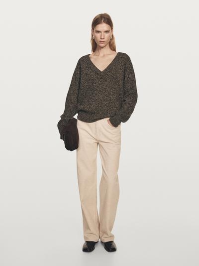 Massimo Dutti Водолазка MASSIMO DUTTI из мулине с V-образным вырезом