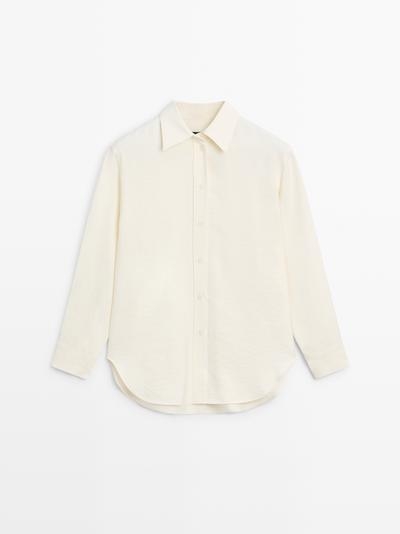 Massimo Dutti Рубашка с увеличенным размером и длинными рукавами купить с доставкой.