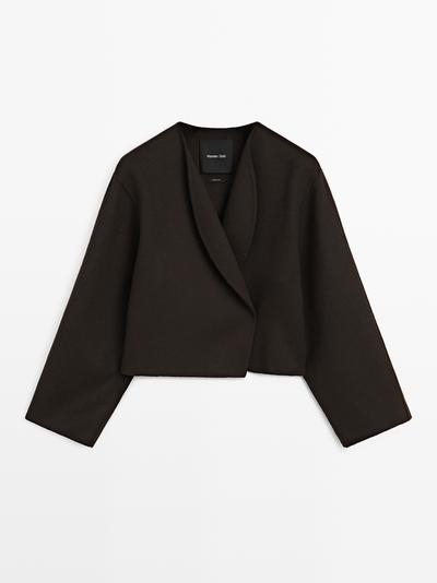 Massimo Dutti Пальто с округлыми лацканами