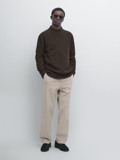 Massimo Dutti Вязанный свитер из хлопкового микса с макдональдом купить с доставкой.