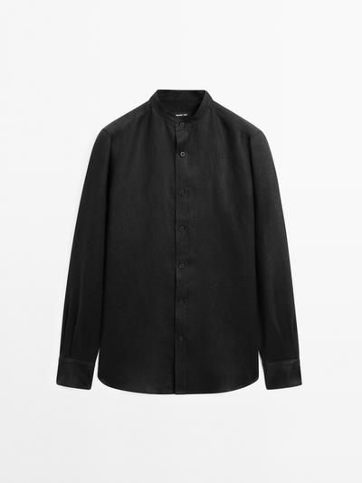 Massimo Dutti Рубашка с воротником-стойкой и обычной посадкой купить с доставкой.