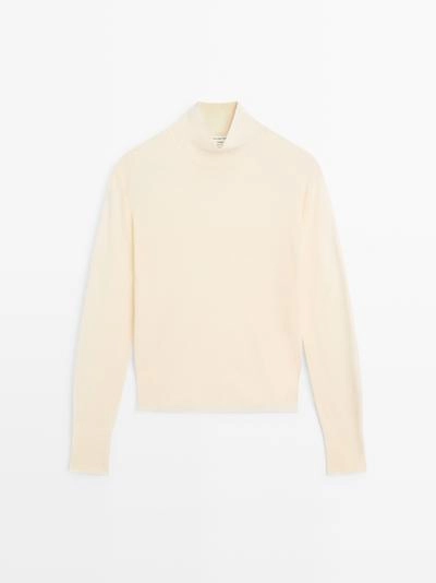 Вязанный свитер с макраме из 100% шерсти - STUDIO