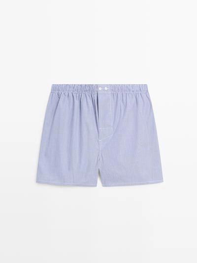 100% хлопковые полосатые боксеры- Заказать в России