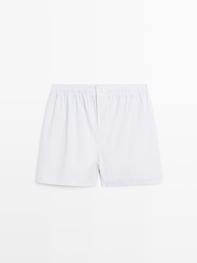 Massimo Dutti Хлопковые полосатые боксеры 100%