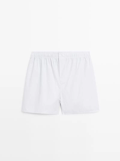 Хлопковые полосатые боксеры 100%- Заказать в России