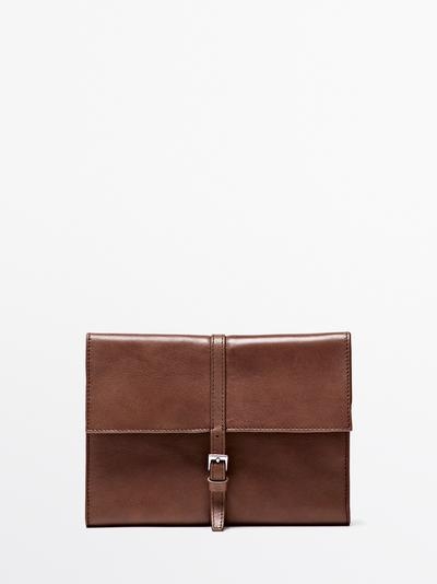 Massimo Dutti Кожаный чехол для гаджетов NAPPA