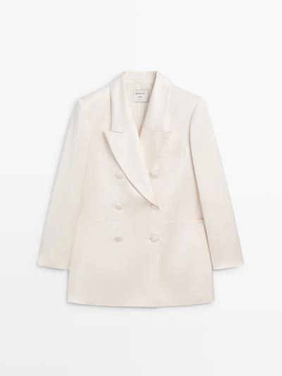 Пиджак из атласа с пуговицами - STUDIO- Заказать в России