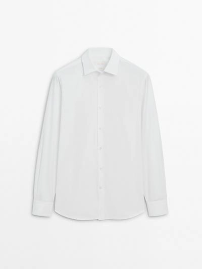 Рубашка из поплина в стиле SLIM FIT из 100% хлопка- Заказать в России