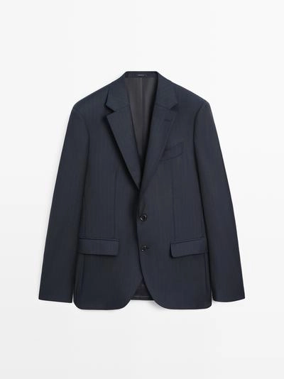 Пиджак из 100% шерсти для костюма- Заказать в России