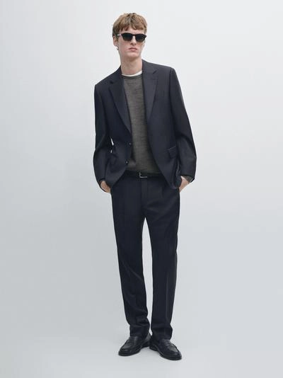 Брюки для костюма из 100% шерсти- Заказать в России