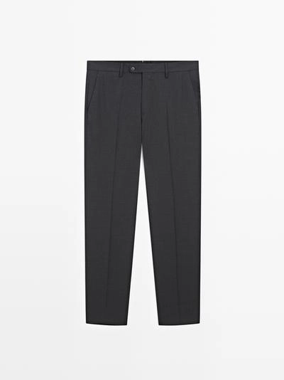 Брюки из 100% шерсти для костюма