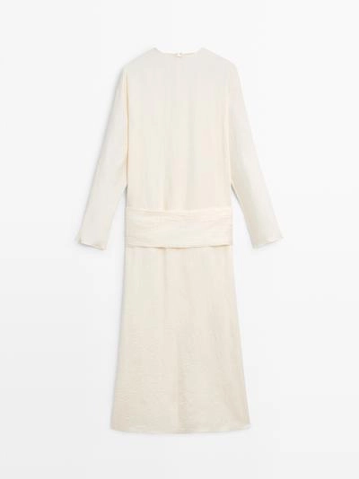 Платье миди с поясом - STUDIO