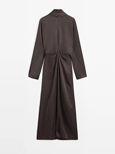 Длинное платье с завязкой - STUDIO- Заказать в России